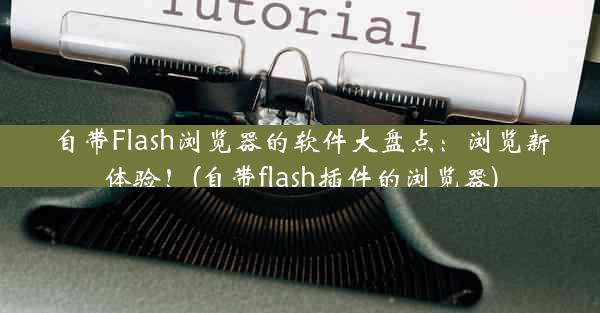 自带Flash浏览器的软件大盘点：浏览新体验！(自带flash插件的浏览器)